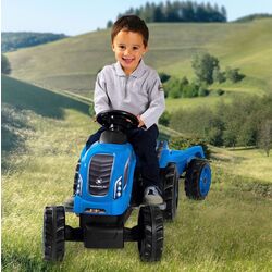 Педальный трактор с прицепом Smoby Farmer XL 710129 (Blue) Thumb