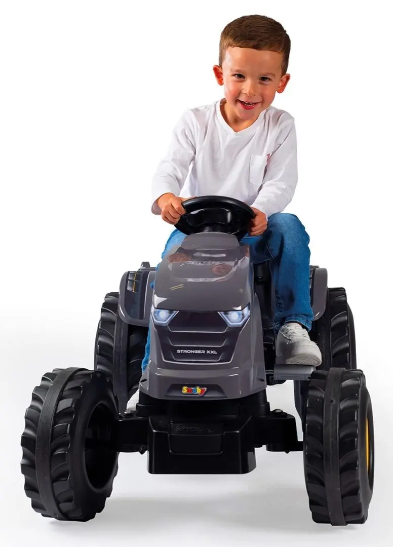 Педальный трактор с прицепом Smoby Stronger XXL 710202 (Grey)