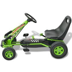 Картинг с педалями VidaXL 80153 (Green) Thumb