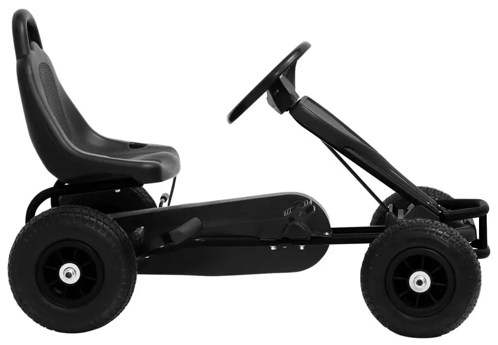 Carting cu pedale VidaXL 80199 (Black)
