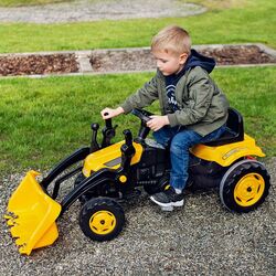 Tractor cu pedale Woopie Farmer MaxTrac Classic (Yellow/Black) Thumb