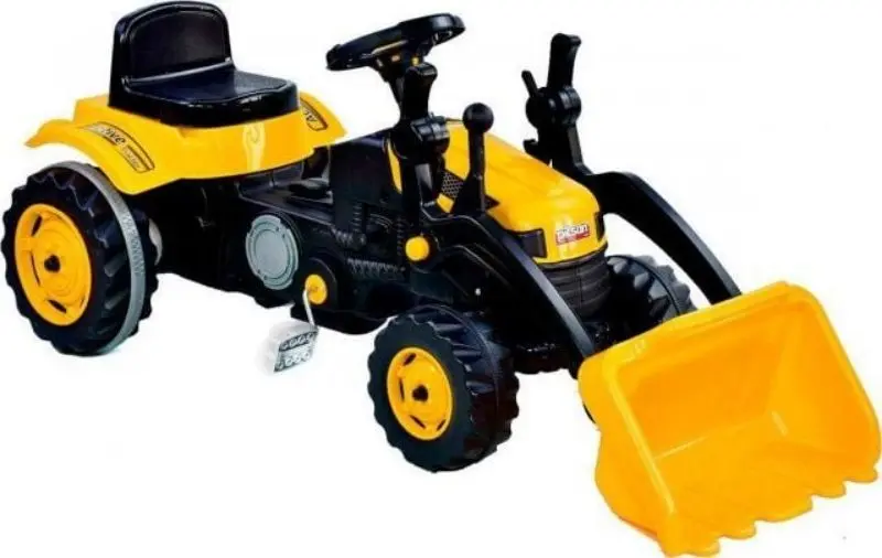Tractor cu pedale Woopie Farmer MaxTrac Classic (Yellow/Black)