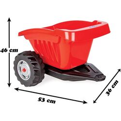 Remorca pentru tractor cu pedale Woopie Active Trailer (Red/Black) Thumb