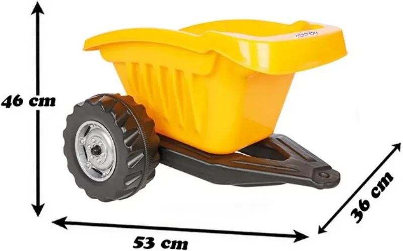 Прицеп для педального трактора Woopie Active Trailer (Yellow/Black)