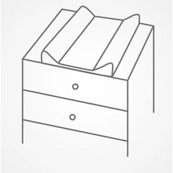 Пеленальник Albero mio Autka 416 (White) Thumb