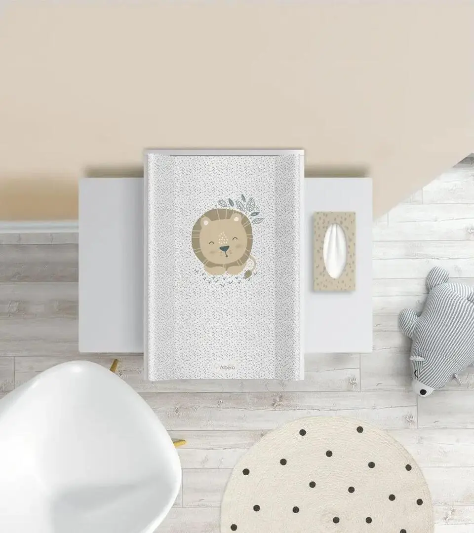 Saltea de infasat Albero Mio MM70 Lion A002 (White/Grey)