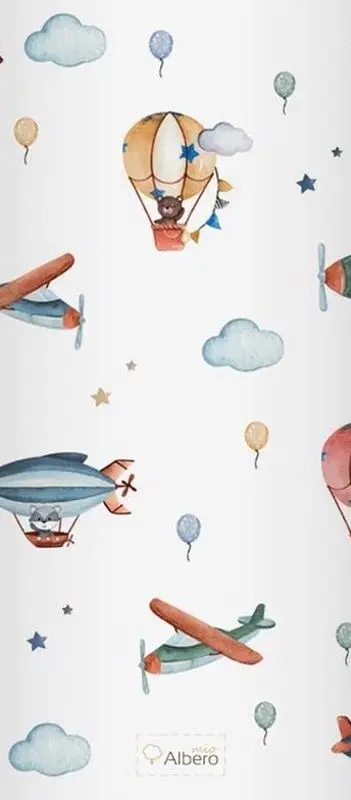 Saltea de infasat Albero Mio MM70 Sky World C004 (White/Blue)