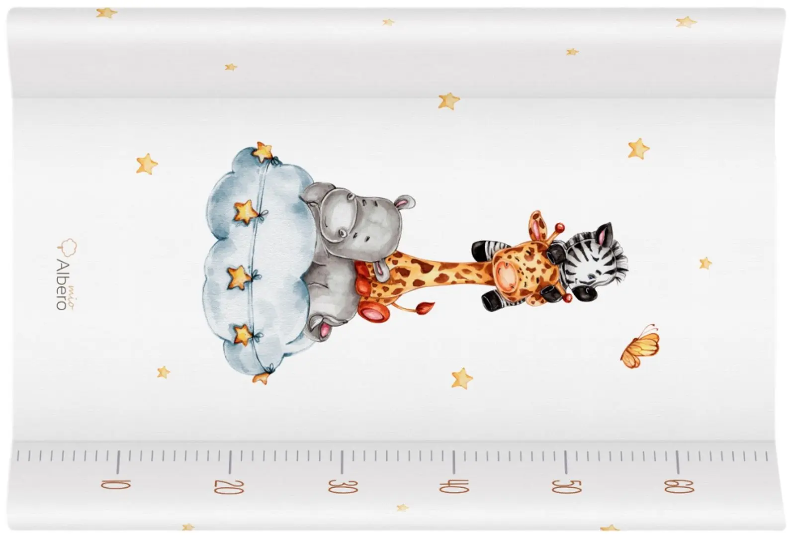 Saltea de infasat Albero Mio Safari Team 424 (White)