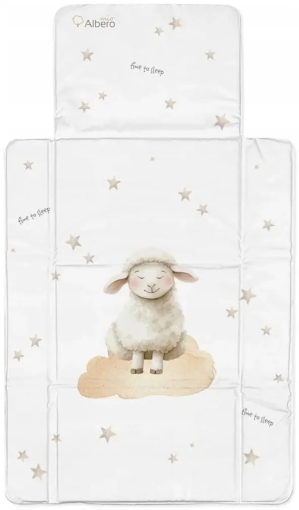 Пеленальник Albero Mio Sleeping Sheep 77x44 (Grey)