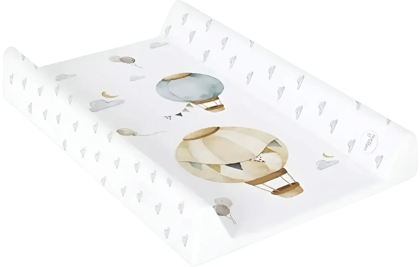 Пеленальник Ceba Baby Basic Balloons 70x50 (White)