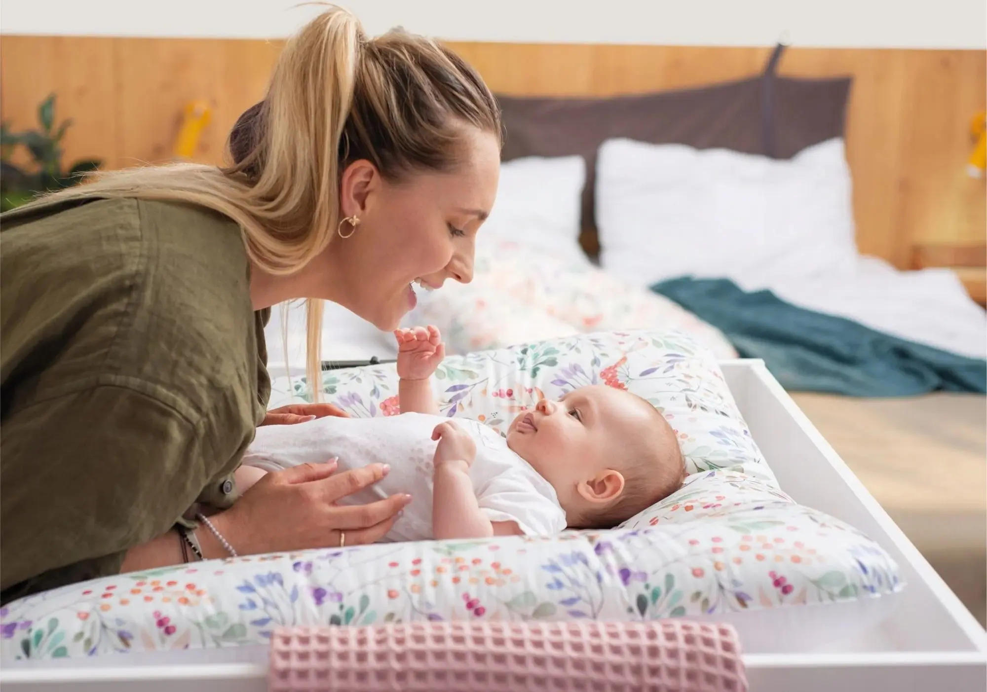 Пеленальник Ceba Baby Basic Garden 70x50 (Beige)