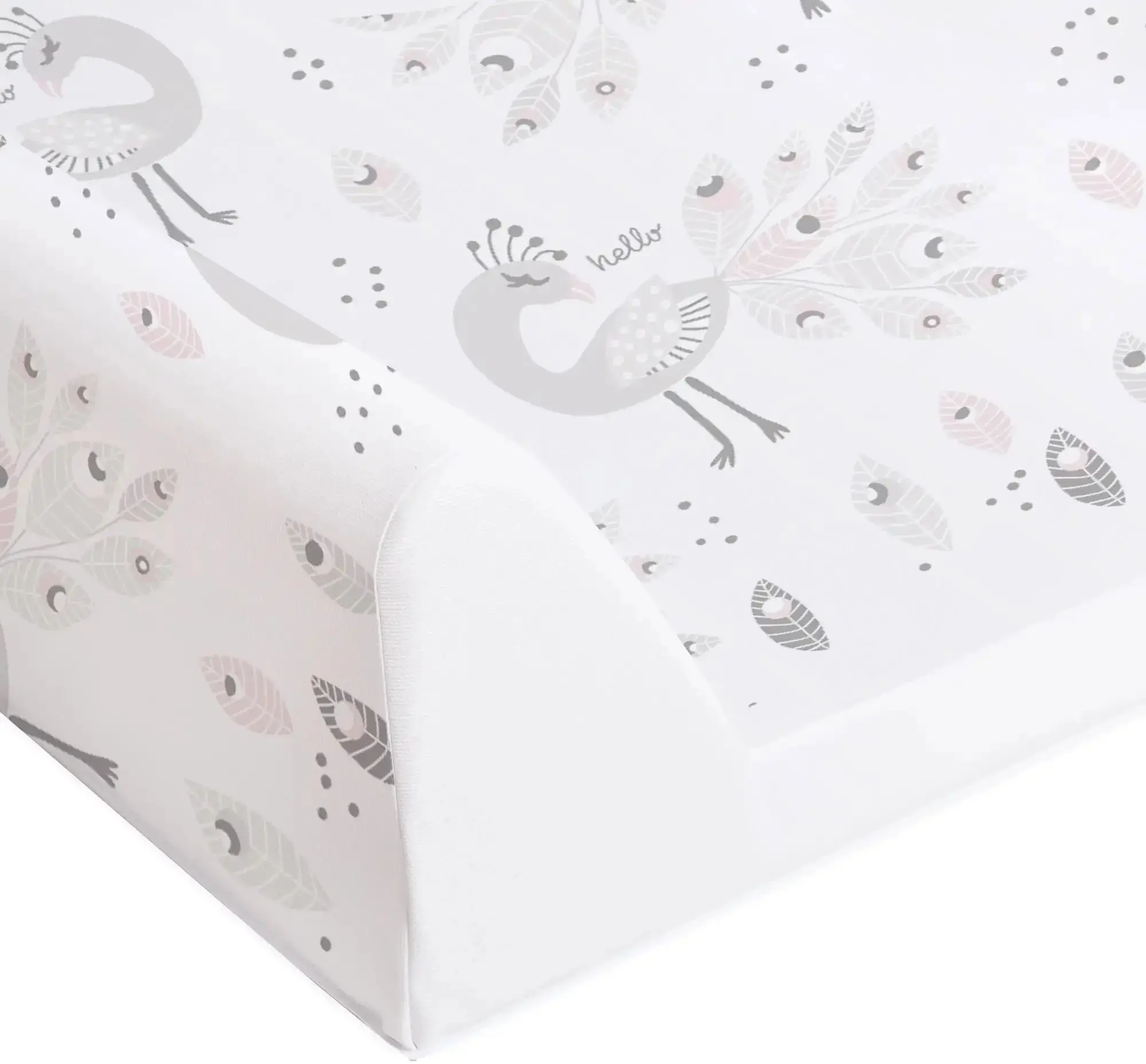 Пеленальник Ceba Baby Comfort Lolly Polly Peacock 70x50 (White)