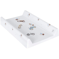 Saltea de infasat Ceba Baby Comfort Retro Cars 70x50 (White) Thumb
