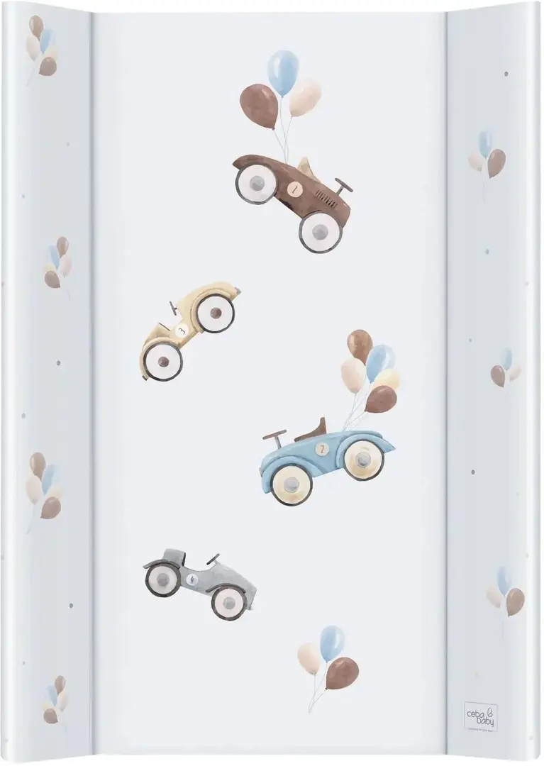 Saltea de infasat Ceba Baby Comfort Retro Cars 70x50 (White)