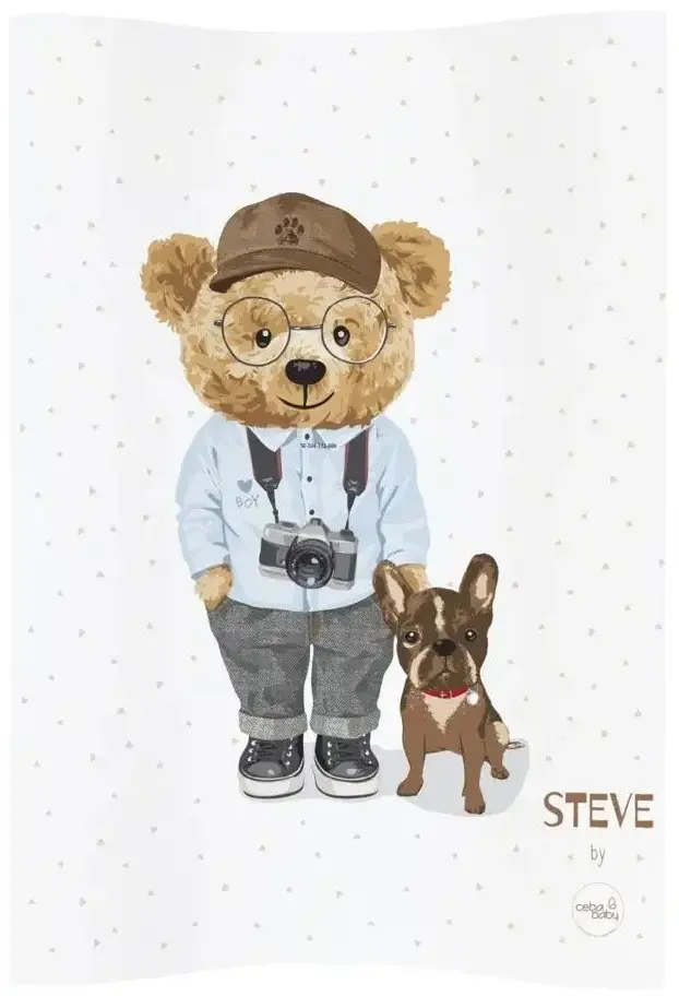 Saltea de infasat Ceba Baby Cosy Fluffy Puffy Steve 70x48 (White)