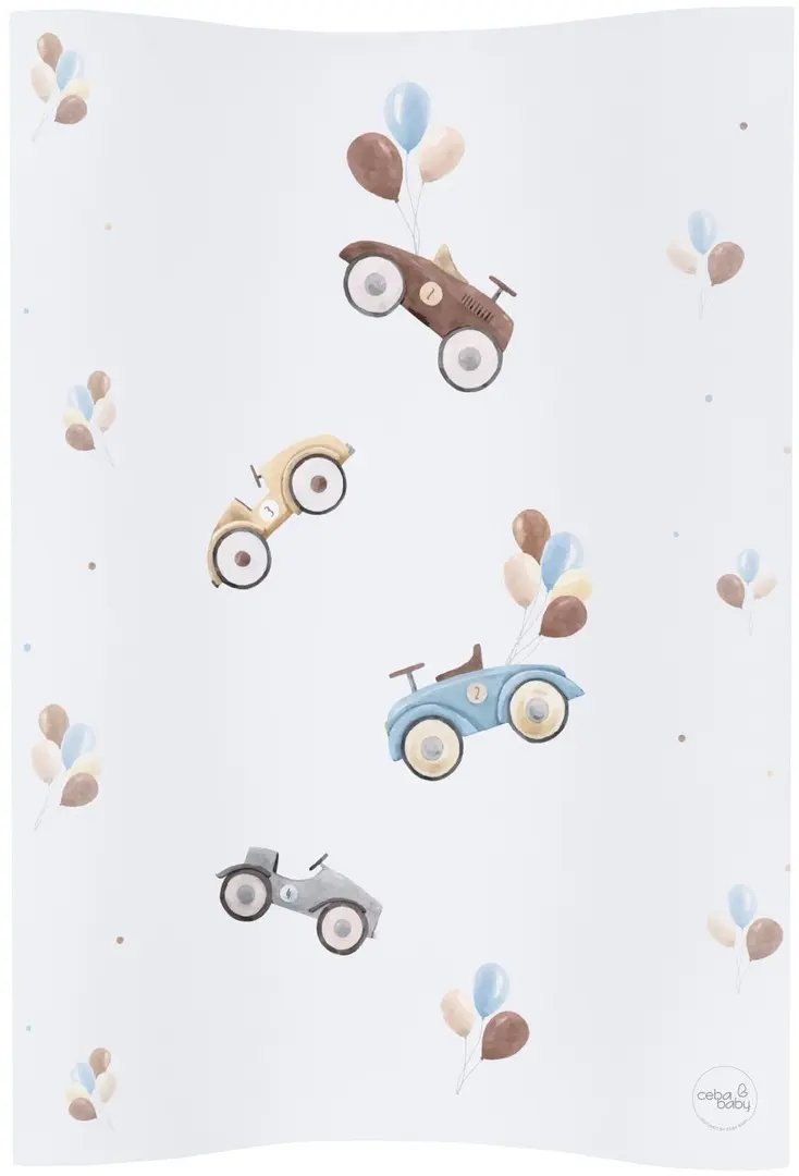 Saltea de infasat Ceba Baby Cosy Retro Cars 70x50 (White)