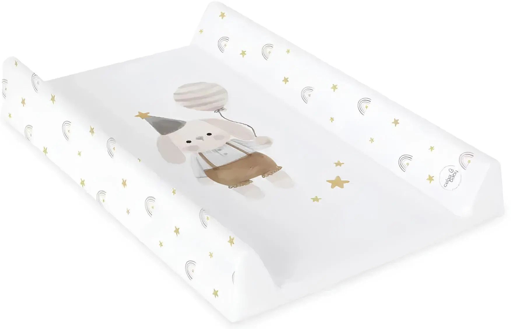 Saltea de infasat Ceba Baby Ultra Light Birthday Bunny 70x50 (White) - 2