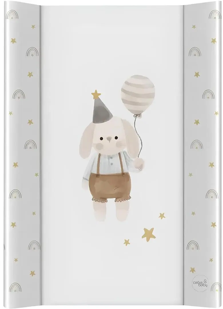 Saltea de infasat Ceba Baby Ultra Light Birthday Bunny 70x50 (White)