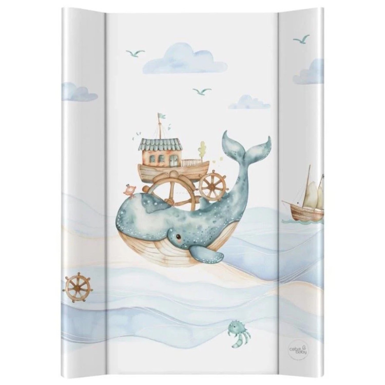 Пеленальник Ceba Baby Ultra Light Ocean Adventure 70x50 (White/Blue)