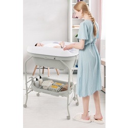 Masa de infasat cu cadita Costway AC10011EU-HS (Light Grey) Thumb