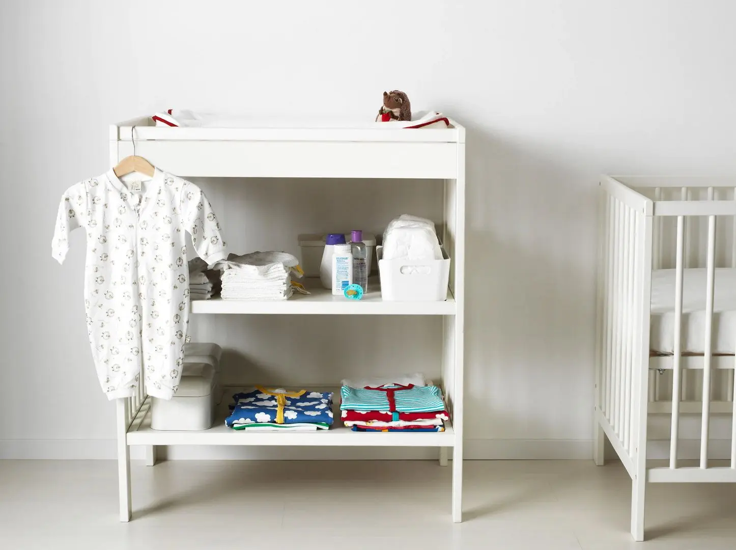 Masa de infasat Ikea Gulliver (Alb)