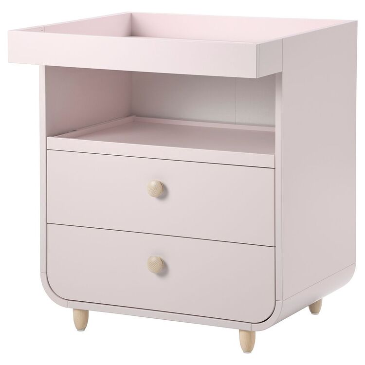 Comoda de infasat Ikea Myllra cu sertare (Roz-Pal) cumpără în Chișinău ...