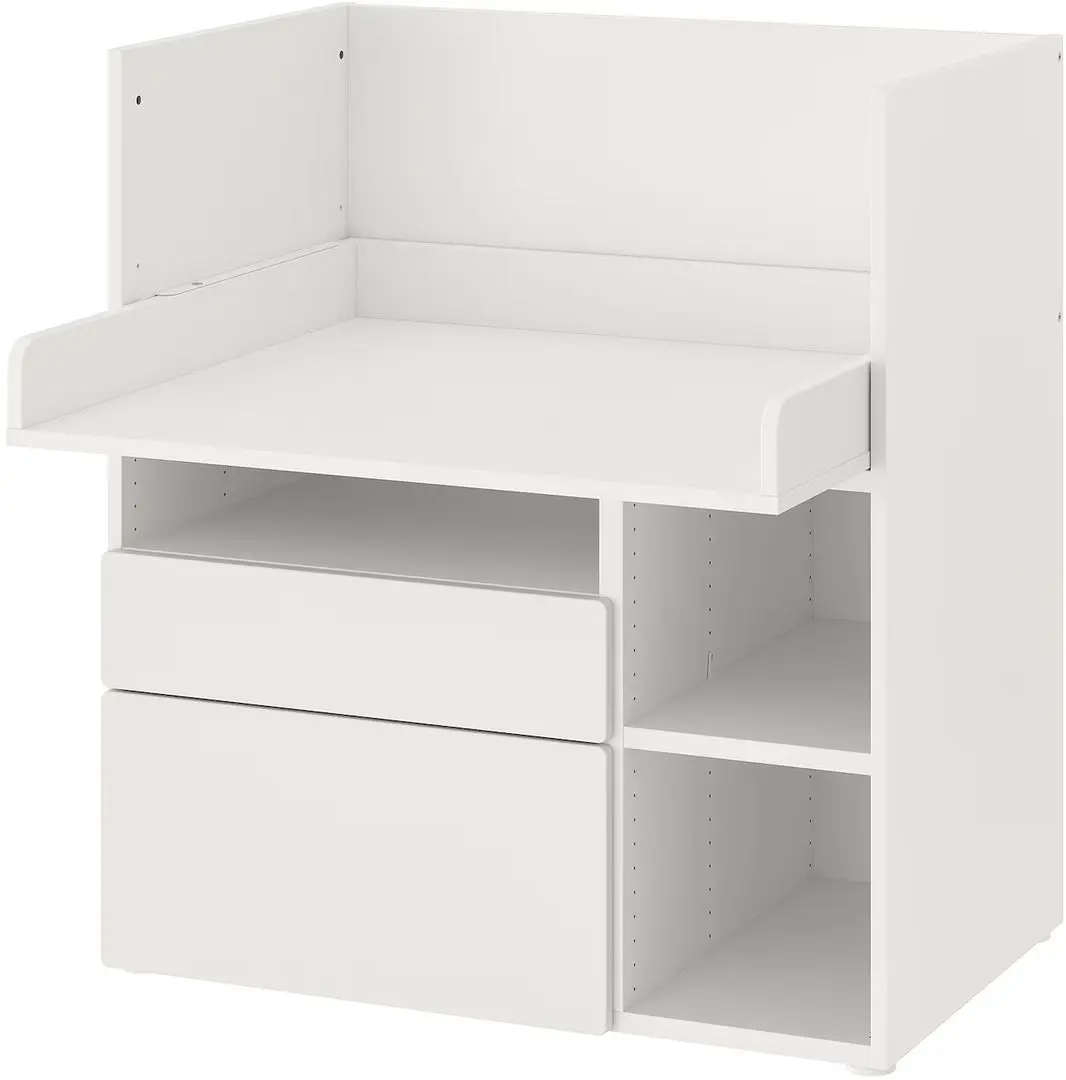 Masa de infasat Ikea Smastad 2 sertare 90x79x100 (Alb)