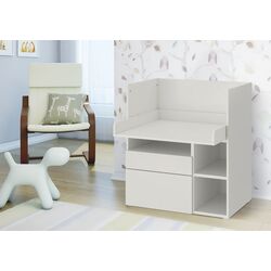 Masa de infasat Ikea Smastad 2 sertare 90x79x100 (Alb)