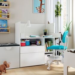 Masa de infasat Ikea Smastad 2 sertare 90x79x100 (Alb) Thumb