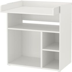 Masa de infasat Ikea Smastad 2 sertare 90x79x100 (Alb/Verde deschis) Thumb