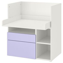 Masuta de infasat Ikea Smastad 3 sertare 90x79x100 (Alb/Lila) Thumb