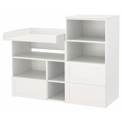 Masa de infasat Ikea Smastad/Platsa cu rama/ cu etajera 150x79x123 (Alb) Thumb