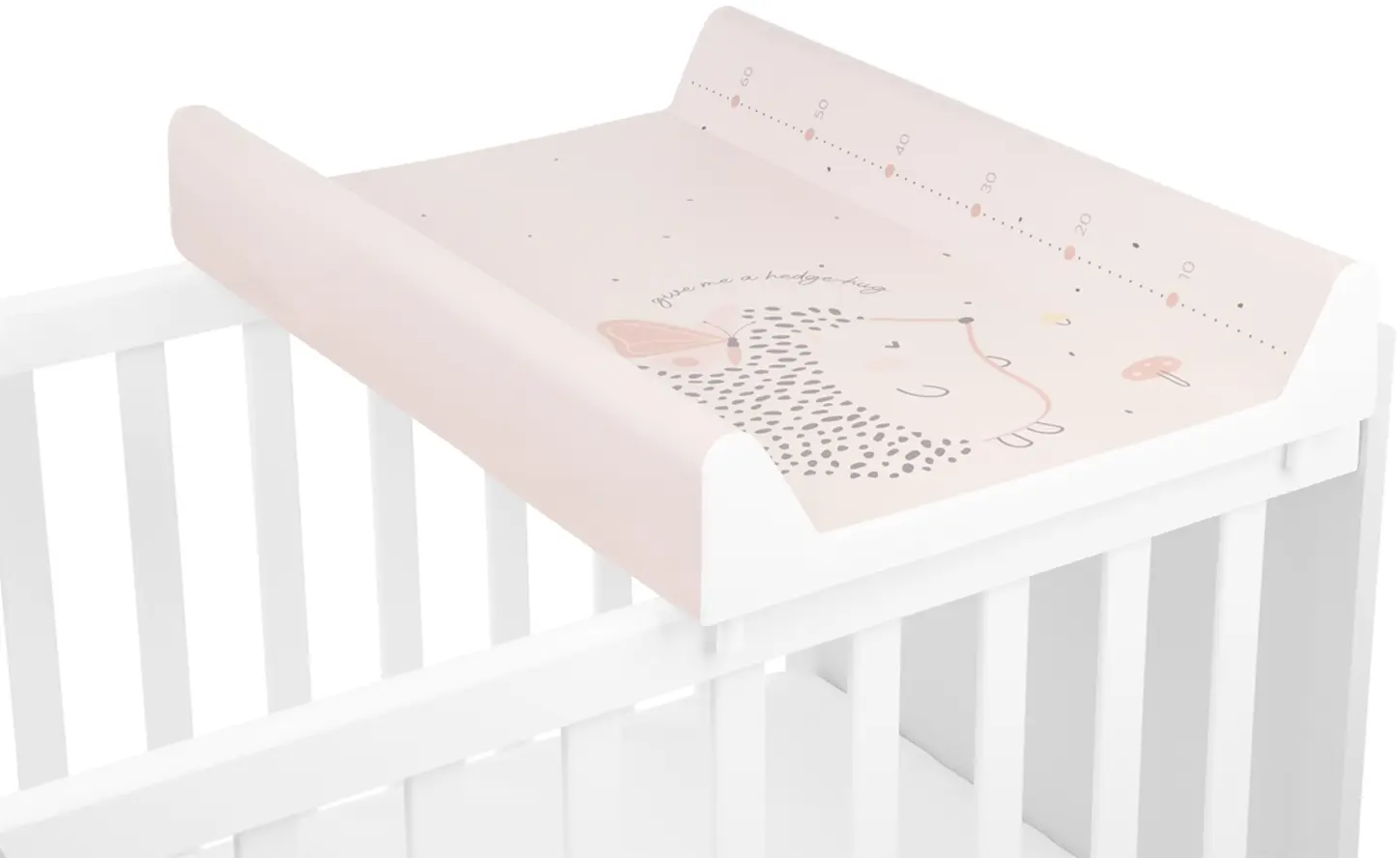 Пеленальник KikkaBoo Hedge-hugs Hard 80x50 (Pink)