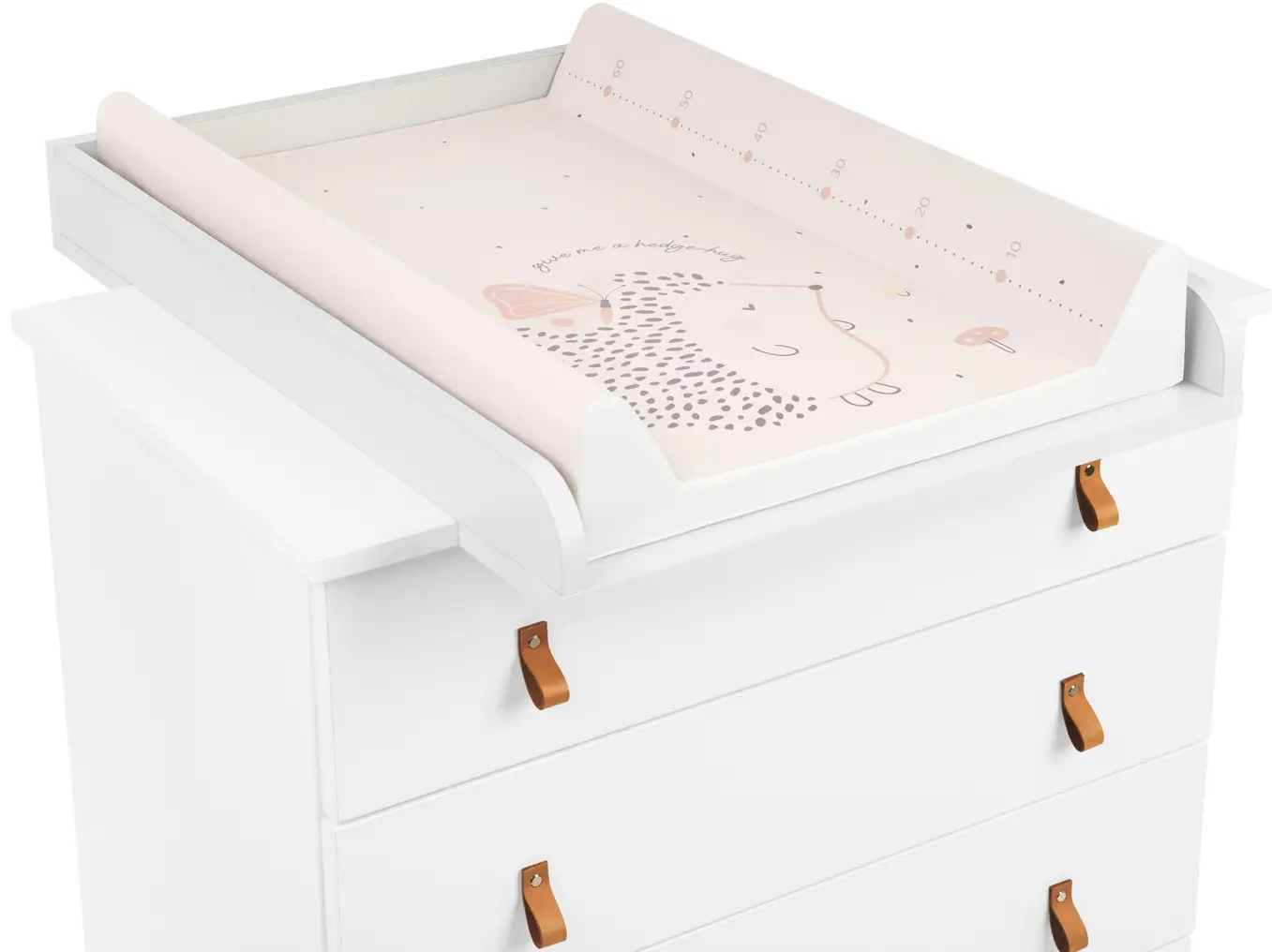 Пеленальник KikkaBoo Hedge-hugs Hard 80x50 (Pink)