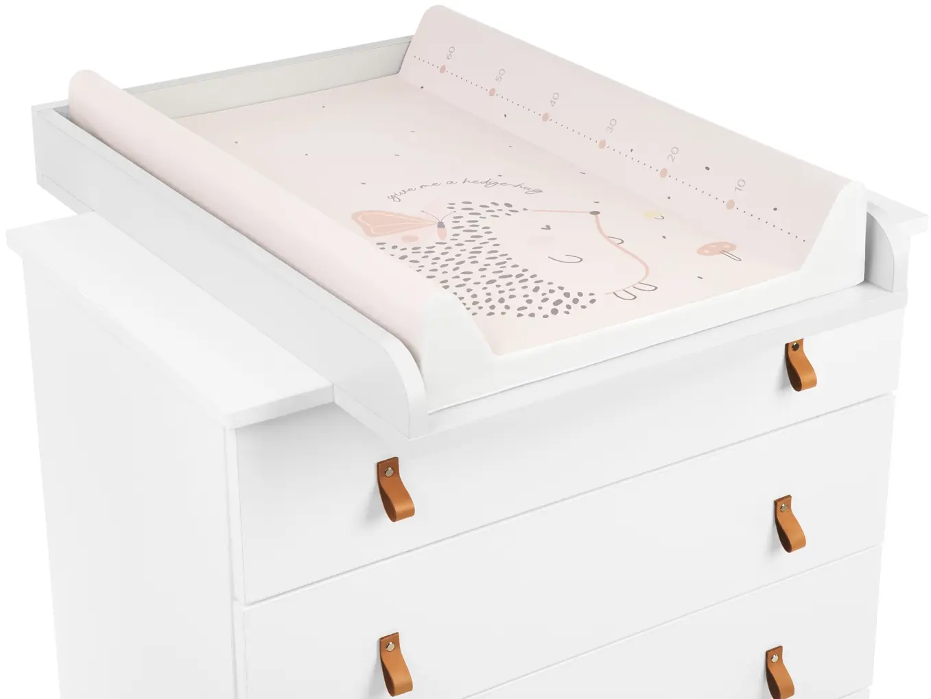 Saltea de infasat KikkaBoo Hedge-hugs Soft 70x50 (Pink)