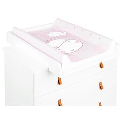 Saltea de infasat KikkaBoo Hippo Dreams Hard 70x50 (Pink) Thumb