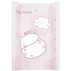 Saltea de infasat KikkaBoo Hippo Dreams Hard 70x50 (Pink)