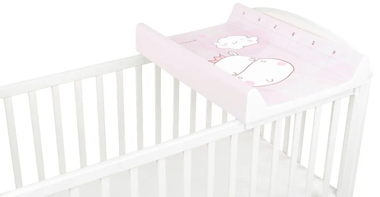 Saltea de infasat KikkaBoo Hippo Dreams Hard 80x50 (Pink)