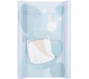 Saltea de infasat KikkaBoo Little Fox Soft 70x50 (Blue)