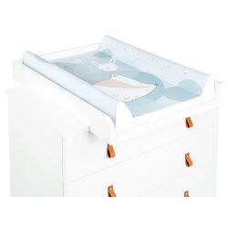 Saltea de infasat KikkaBoo Little Fox Soft 70x50 (Blue) Thumb