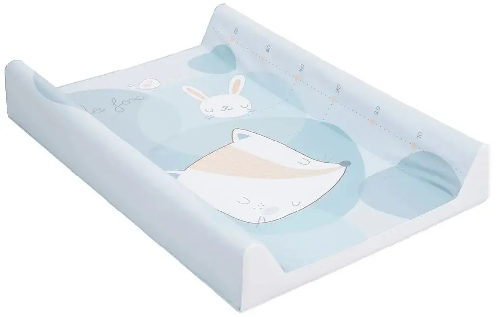 Saltea de infasat KikkaBoo Little Fox Soft 80x50 (Blue)