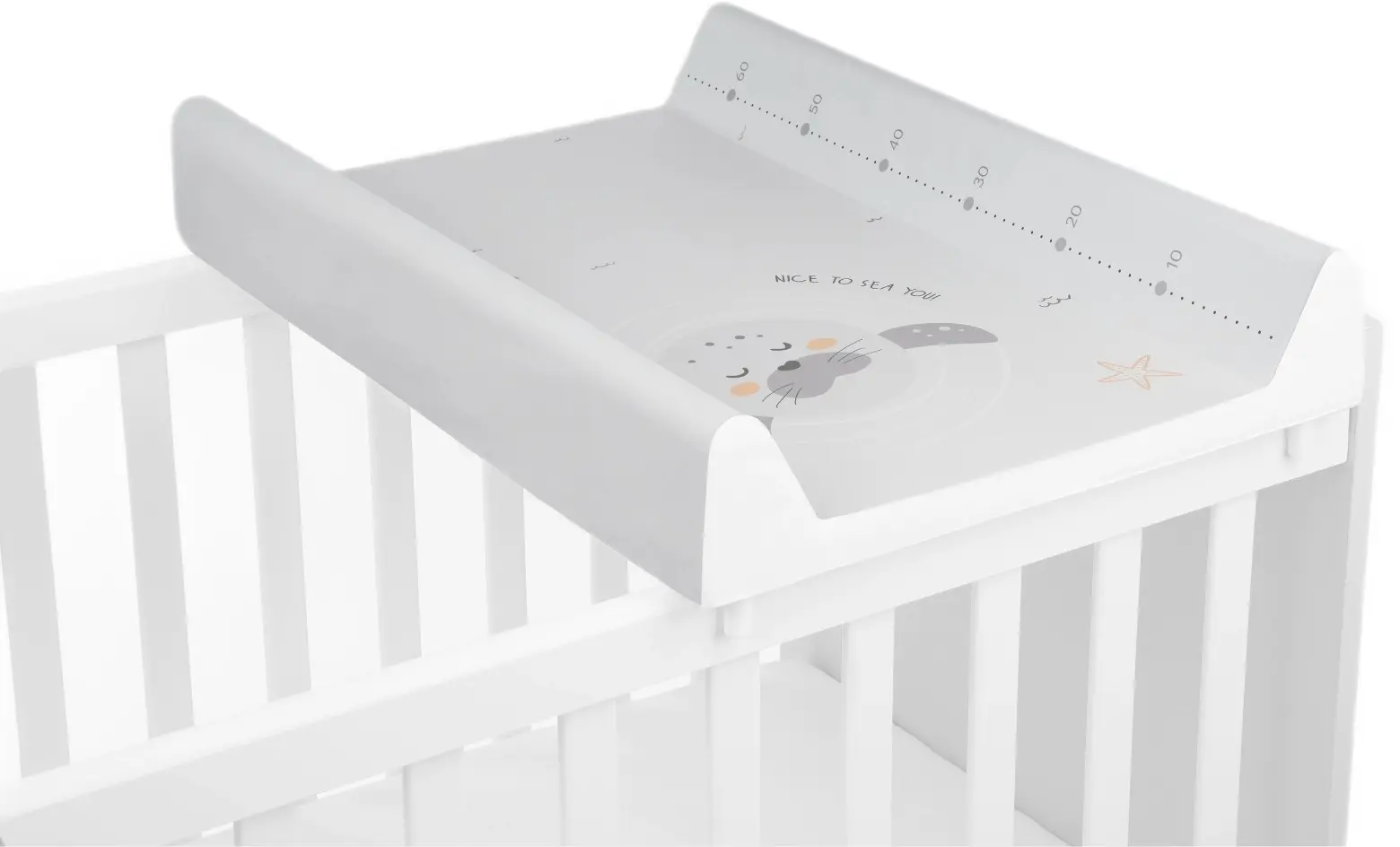 Saltea de infasat KikkaBoo Seally Me Hard 80x50 (Grey)