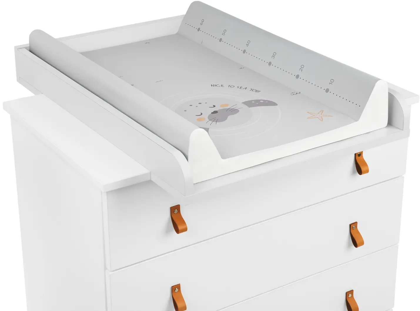 Saltea de infasat KikkaBoo Seally Me Soft 80x50 (Grey)