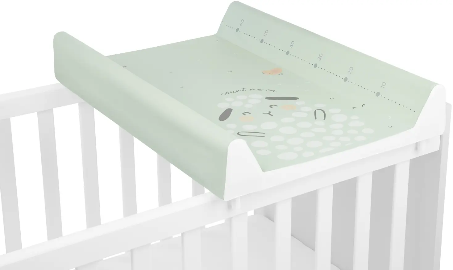 Saltea de infasat KikkaBoo Sleepy Sheep Hard 80x50 (Green)