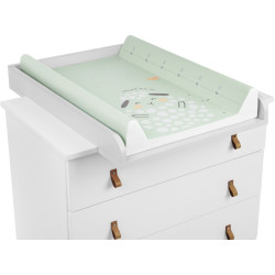 Saltea de infasat KikkaBoo Sleepy Sheep Hard 80x50 (Green) Thumb