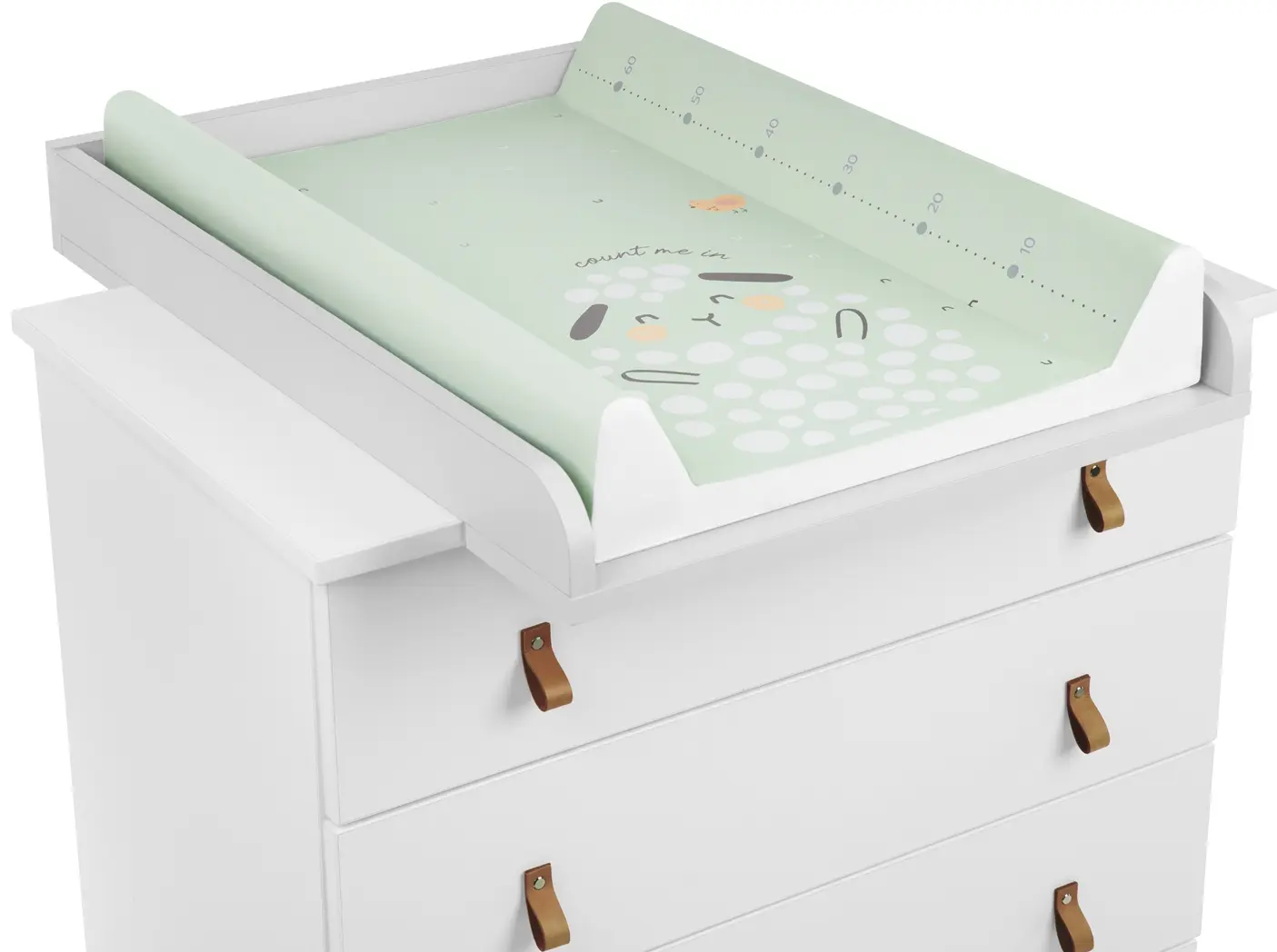 Saltea de infasat KikkaBoo Sleepy Sheep Soft 80x50 (Green)