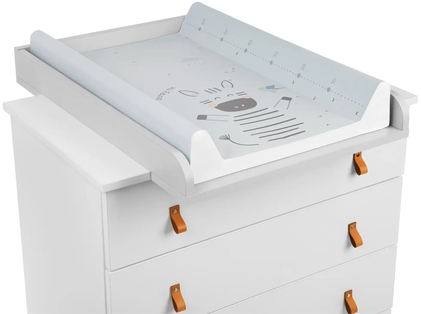 Saltea de infasat KikkaBoo Stripy Friends Hard 70x50 (Blue)