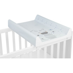 Saltea de infasat KikkaBoo Stripy Friends Hard 70x50 (Blue) Thumb