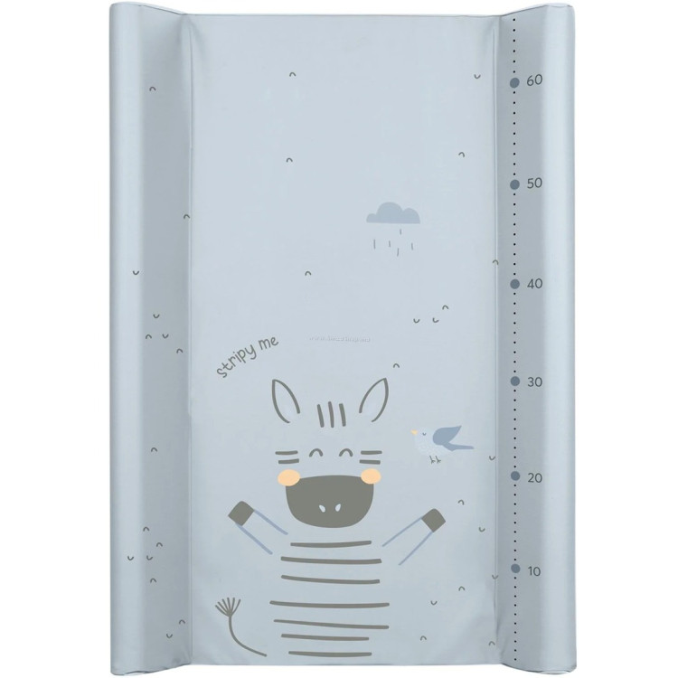 Saltea de infasat KikkaBoo Stripy Friends Hard 70x50 (Blue)