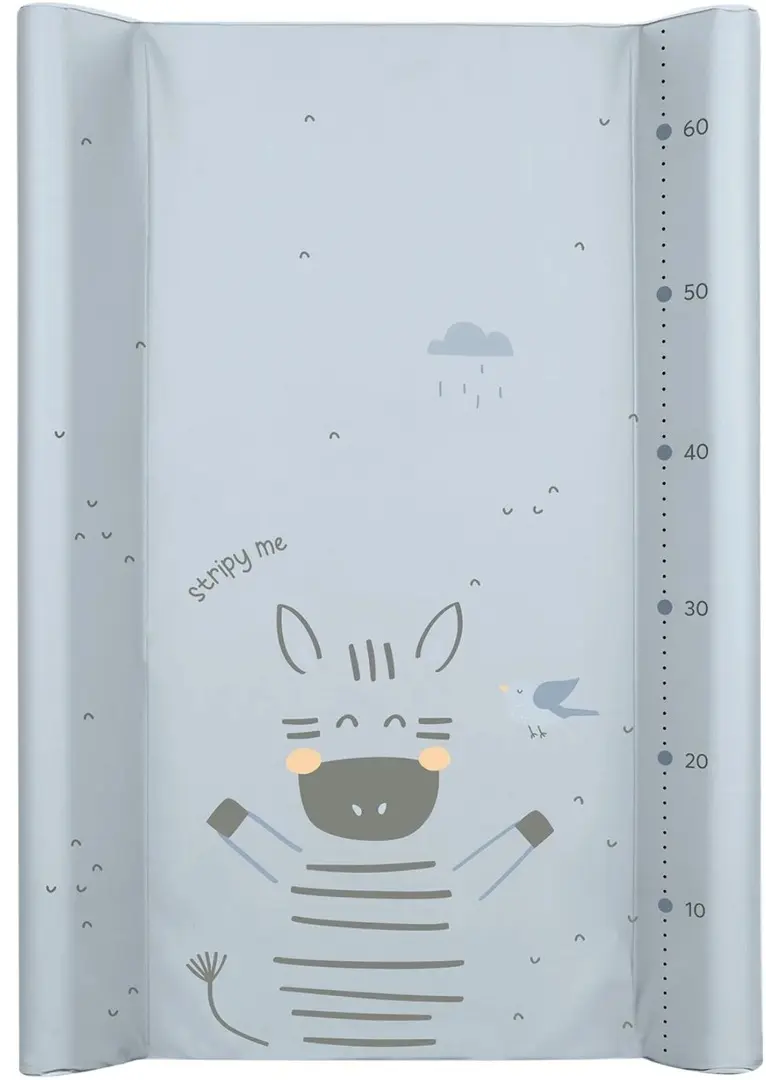 Saltea de infasat KikkaBoo Stripy Friends Hard 70x50 (Blue)